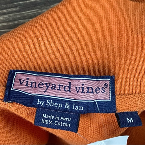Vineyard Vines Men’s Business Casual Solid Burnt Orange Polo Shirt Size M NEW - Picture 4 of 5